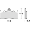 Image de Kit De Plaquettes De Frein, Frein À Disque Trw Mcb736sv Bmw