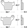 Image de Plaquettes De Frein Trw Zf Kh346 Frittées Tout-terrain Pour Honda Crf 250 (à Partir De 2004) Et Crf 450 (à Partir De 2002), Arrière