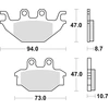 Image de Kit De Plaquettes De Frein, Frein À Disque Trw Mcb760si