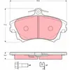 Image de Kit De Plaquettes De Frein, Frein À Disque Trw Automotive Gdb3389 Mitsubishi