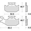 Image de Kit De Plaquettes De Frein, Frein À Disque Trw Mcb788si
