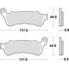 Image de Kit De Plaquettes De Frein, Frein À Disque Trw Mcb776sh Honda
