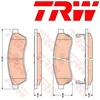 Image de Kit De Plaquettes De Frein, Frein À Disque Trw Automotive Gdb4172 Chevrolet