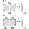 Image de Kit De Plaquettes De Frein, Frein À Disque Trw Mcb828sv Honda