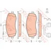 Image de Kit De Plaquettes De Frein, Frein À Disque Trw Automotive Gdb1820 Citroën