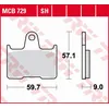 Image de Trw Zf Plaquettes De Frein Kh254 Organiques Suzuki Gsxr 600 04-05, Gsf 650 05-06, Gsxr 750 04-05, Gsxr 1400 01-07, Arrière