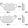 Image de Kit De Plaquettes De Frein, Frein À Disque Trw Mcb585 Honda