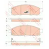 Image de Kit De Plaquettes De Frein, Frein À Disque Trw Automotive Gdb3502 Nissan
