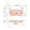 Image de Kit De Plaquettes De Frein, Frein À Disque Trw Automotive Gdb1875 Fiat