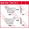 Image de Plaquettes De Frein Trw Zf Kh368 Organiques Pour Bmw G 450 X / Smr 08-11, Ktm Exc / Sx 125 04-16, Exc / Sx 250 03-17, Exc 300 04-, Exc 350 10-, Exc 450 03-, Exc 500 09-, Xc 525 03-07, Exc 530 08-11, A