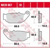 Image de Plaquettes De Frein Trw Zf Kh629 Organiques Pour Honda Cb 125 R / 300 R 18-, Crf 250 L 13-17, Suzuki Gsx-r / S 18-, Arrière