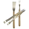 Image de Cook'in Garden Essentiel Accessoires Spatule-Tenailles-Fourchette en Bois (3 pcs)