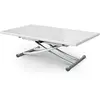 Image de MENZZO Table basse relevable Carrera XL Blanc laqué