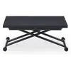 Image de MENZZO Table basse relevable Carrera Noir carbone