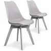 Image de MENZZO Lot de 2 chaises Juno Gris