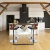 Image de Cotecosy - Lot De 2 Chaises De Bar Ruben Bois Noisette & Noir
