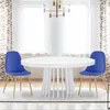 Image de Cotecosy - Lot De 4 Chaises Scandinaves Gao Tissu Bleu