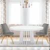 Image de Lot De 4 Chaises Scandinaves Conor Tissu Gris