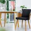 Image de Lot De 2 Chaises Scandinaves Phibie Bois Naturel Et Noir