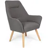 Image de MENZZO Fauteuil scandinave dossier haut Fox Gris