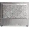 Image de Cotecosy   Tête De Lit 140cm En Velours Argent   Coutures Décoratives   Ambiance Chic Et Élégante   Pour Sommier Standard 140cm