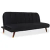 Image de Cotecosy - Canapé Convertible Clic-clac Olympia Velours Noir