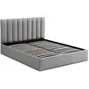 Image de MENZZO Lit Coffre Songe + Sommier Tissu Gris 160cm