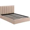 Image de MENZZO Lit Coffre Songe + Sommier Tissu Beige 160cm