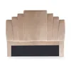Image de Cotecosy   Tête De Lit 140 Cm En Velours Taupe   Matelassée Pour Déco Contemporaine   Dimensions L140 X P10 X H120 Cm   Confort Et Élégance