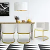 Image de Cotecosy   Fauteuil Convertible Velours Blanc   Structure En Métal Doré   Dimensions L55 X P58 X H75 Cm   Confort Moderne Et Design Élégant