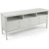 Image de MENZZO Meuble TV élégant 4 tiroirs Optimus Beige clair et Or