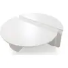 Image de MENZZO Set de 2 tables basses design Glowik Blanc mat