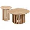 Image de MENZZO Ensemble de 2 tables basses Annabel Chêne clair