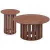 Image de MENZZO Ensemble de 2 tables basses Annabel Bois Noisette