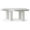 Image de MENZZO Table basse forme nuage 69x100cm Lagoon Effet Terrazzo