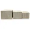 Image de MENZZO Lot de 3 tables basses Balkor Effet Travertin Beige