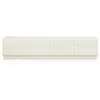 Image de MENZZO Meuble tv 8 tiroirs arrondis Mezade L180cm Crème