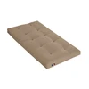 Image de Matelas Futon Coton Et Fibres Recyclés Fabriqué En France Couleur Taupe 90 X 190 Cm
