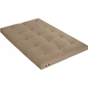 Image de Matelas Futon Coton Et Fibres Recyclés Fabriqué En France Couleur Taupe 160 X 200 Cm