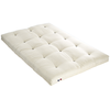 Image de Matelas Futon Écru Latex Et Fibres Confort Et Fabrication Française Couleur Écru 140 X 190 Cm