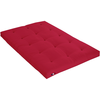 Image de Matelas Futon Latex Et Fibres Fabrication Française Couleur Rouge 140 X 190 Cm