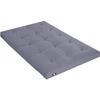 Image de Matelas Futon Coton Et Fibres Recyclés Fabriqué En France Couleur Gris Clair 160 X 200 Cm