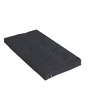 Image de Matelas Futon Coton Et Fibres Recyclés Fabriqué En France Couleur Gris Anthracite 90 X 190 Cm