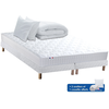Image de Ensemble Matelas Mémoire De Forme + Sommier + Oreiller + Couette Fabrication 100% Française Matelas Bi-confort 2x80 X 200