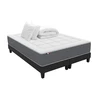 Image de Ensemble Matelas Ressort 7 Zones H.28cm + Sommier + Couette + Oreillers Fabriqué En France Max 2x90 X 200