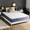 Image de Ensemble Matelas Hybride 7 Zones King Style Mémoire De Forme Sommier Couette Oreillers 140 X 190 Sommier Blanc
