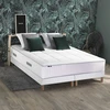Image de Ensemble Matelas Ressort 7 Zones + Sommier + Oreiller + Couette Fabrication Francaise 2x80 X 200 Sommier Blanc