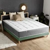 Image de Matelas Ressorts Max 7 Zones Sommier Rigide Pack Couette Oreiller 160 X 200 Sommier Vert Celadon