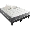 Image de Ensemble Matelas Ressort 7 Zones H.28cm + Sommier + Couette + Oreillers Fabriqué En France Max 2x80 X 200