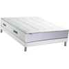 Image de Ensemble Matelas Ressorts 7 Zones Bellagio 2 Mémoire De Forme Et Sommier 140 X 190 Sommier Blanc
